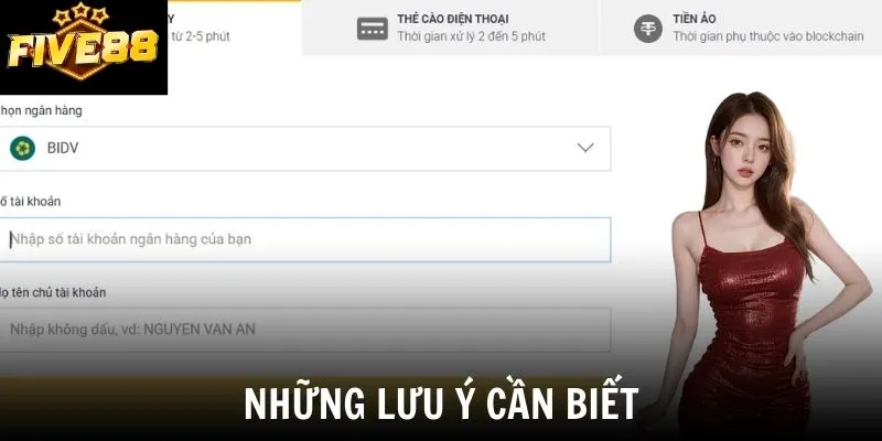 Những lưu ý cần biết